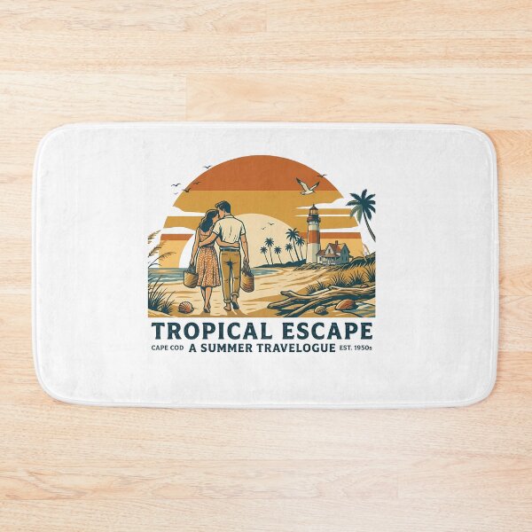 Item preview, Tropical Escape Anniversary Beach Trip Gift for Couples designed and sold by OliviaHayesArt.