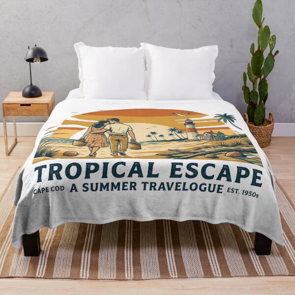 Item preview, Tropical Escape Anniversary Beach Trip Gift for Couples designed and sold by OliviaHayesArt.