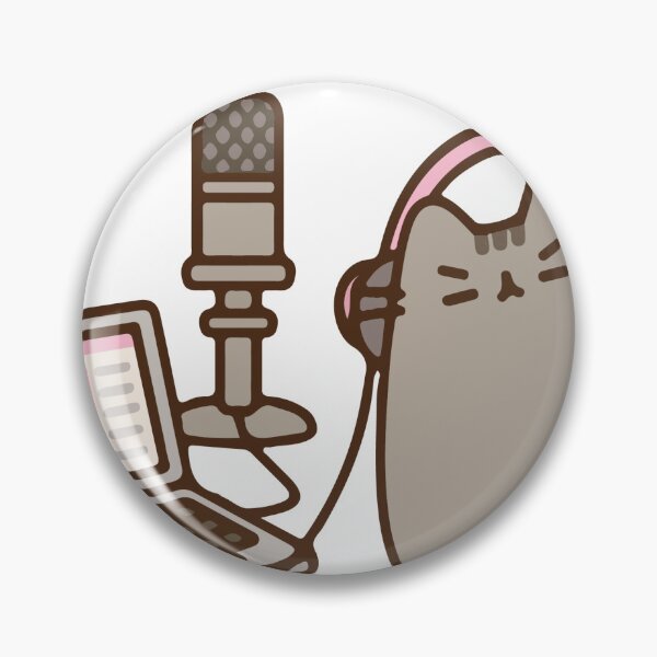 Item preview, pusheen podcast designed and sold by daenarys123.