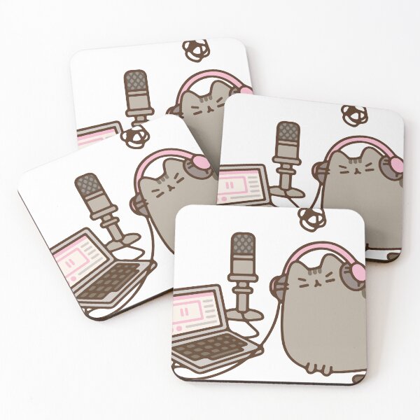 Item preview, pusheen podcast designed and sold by daenarys123.