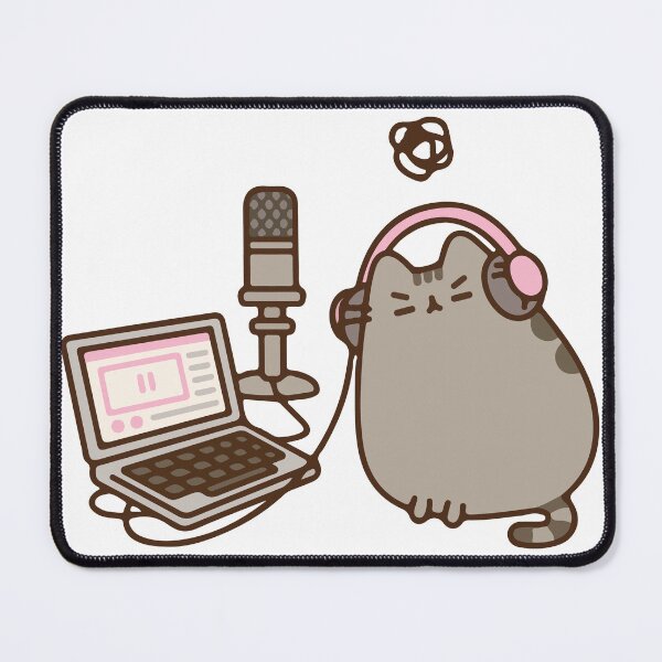 Item preview, pusheen podcast designed and sold by daenarys123.