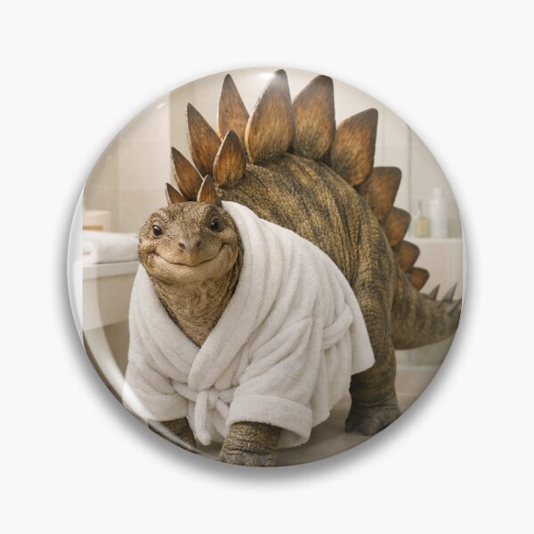 Item preview, Cozy Bathrobe Stegosaurus designed and sold by Sillytoe.