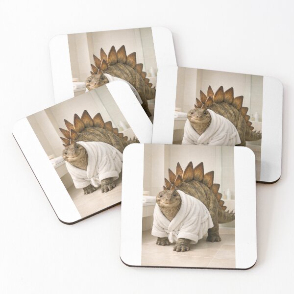 Item preview, Cozy Bathrobe Stegosaurus designed and sold by Sillytoe.