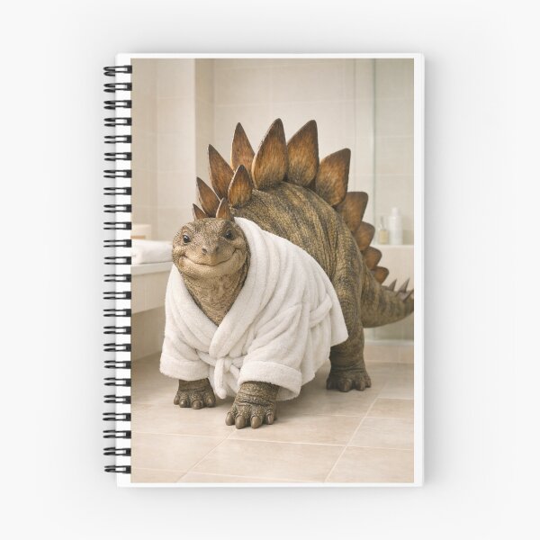 Item preview, Cozy Bathrobe Stegosaurus designed and sold by Sillytoe.
