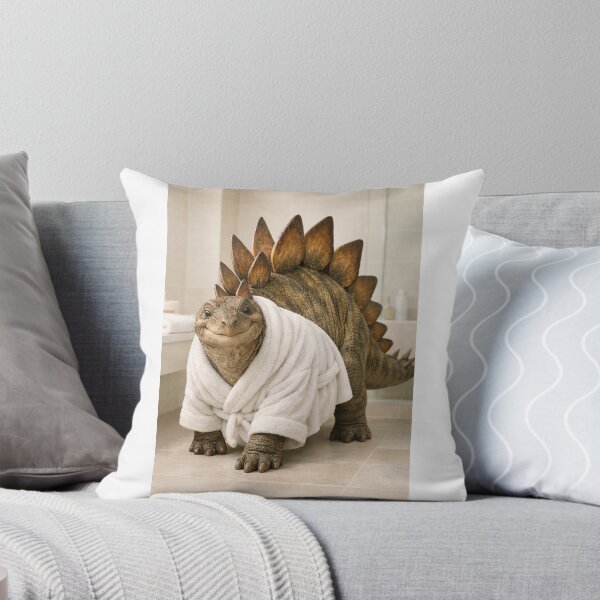 Item preview, Cozy Bathrobe Stegosaurus designed and sold by Sillytoe.
