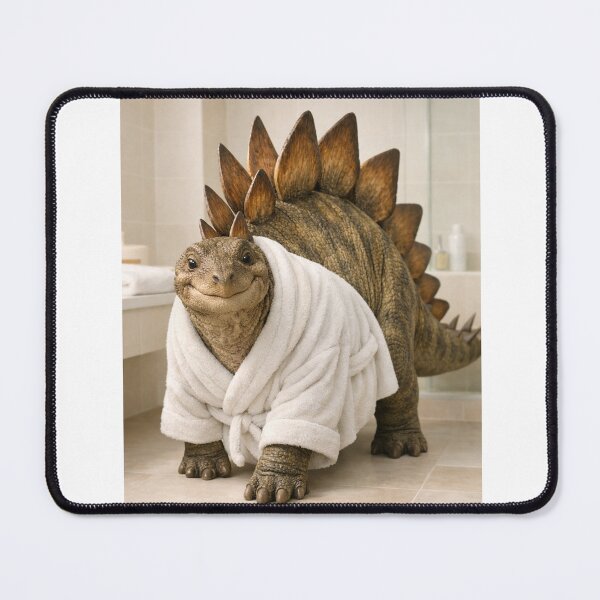 Item preview, Cozy Bathrobe Stegosaurus designed and sold by Sillytoe.