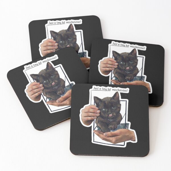 Item preview, Cute Black Kitten Hiding in Pocket – Playful Pet Portrait designed and sold by Fatomfatom.