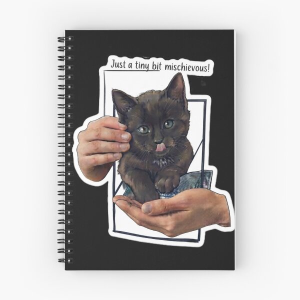 Item preview, Cute Black Kitten Hiding in Pocket – Playful Pet Portrait designed and sold by Fatomfatom.