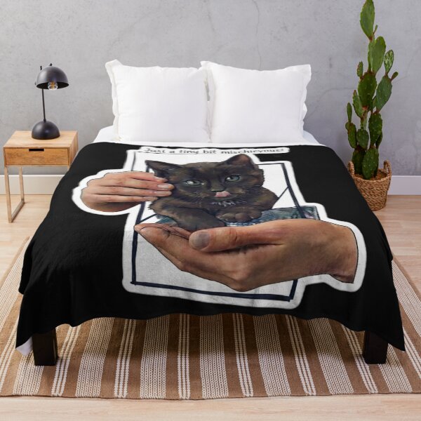 Item preview, Cute Black Kitten Hiding in Pocket – Playful Pet Portrait designed and sold by Fatomfatom.