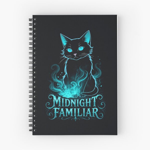 Item preview, Midnight Familiar Black Cat | Mystical Blue Witchy Cat Art designed and sold by LONE SPIRIT CO..