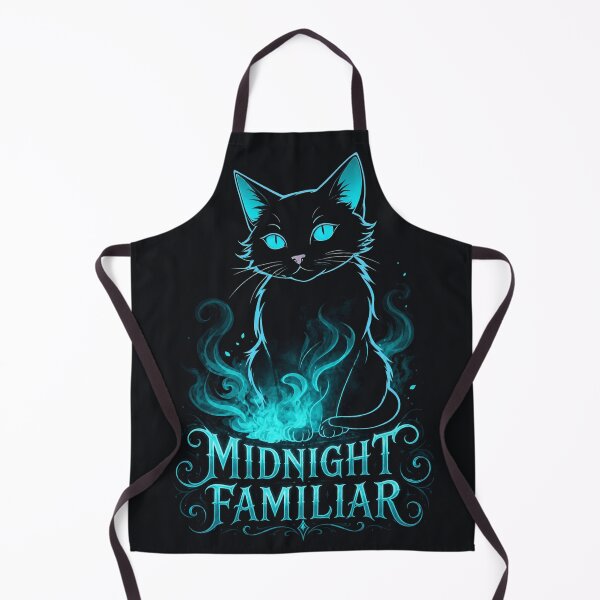 Item preview, Midnight Familiar Black Cat | Mystical Blue Witchy Cat Art designed and sold by LONE SPIRIT CO..