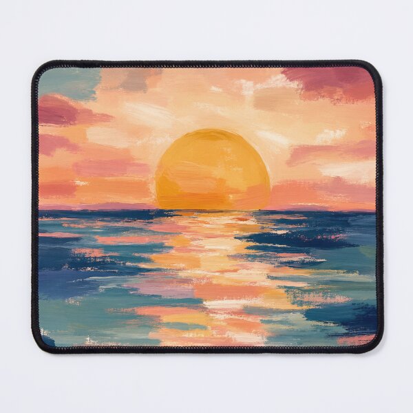 Item preview, Summertime Seascape at Sunset designed and sold by humnoo.