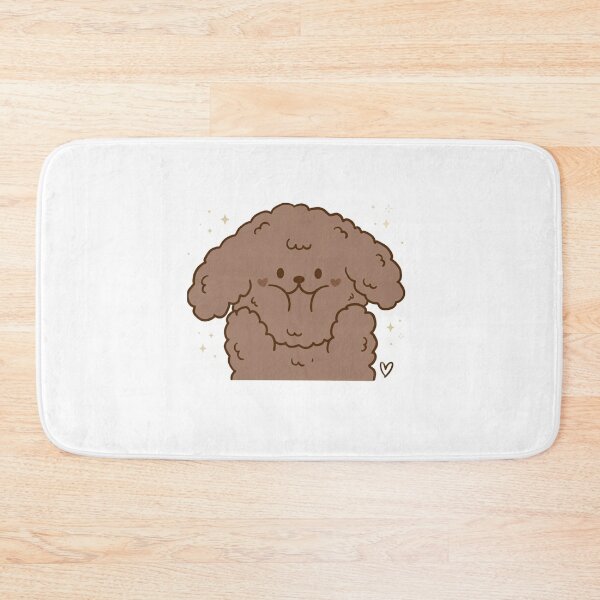 Item preview, Cute Fluffy Brown Poodle Puppy Cartoon | Kawaii Minimal Dog Illustration designed and sold by Stickivo.