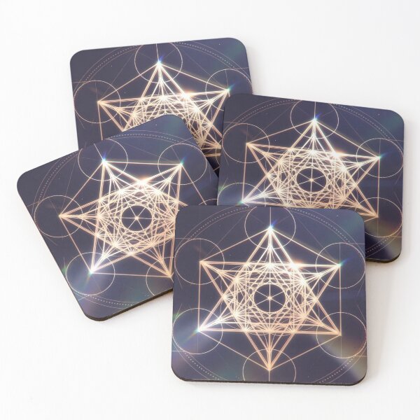 Item preview, Golden Merkaba Sacred Geometry Spiritual Art designed and sold by IntelliMindDesigns.