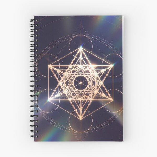 Item preview, Golden Merkaba Sacred Geometry Spiritual Art designed and sold by IntelliMindDesigns.