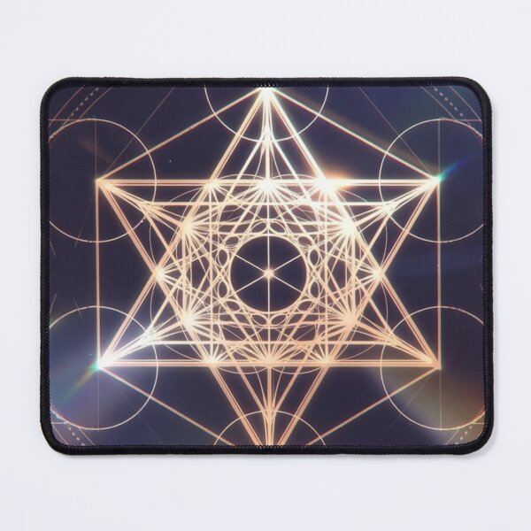 Item preview, Golden Merkaba Sacred Geometry Spiritual Art designed and sold by IntelliMindDesigns.
