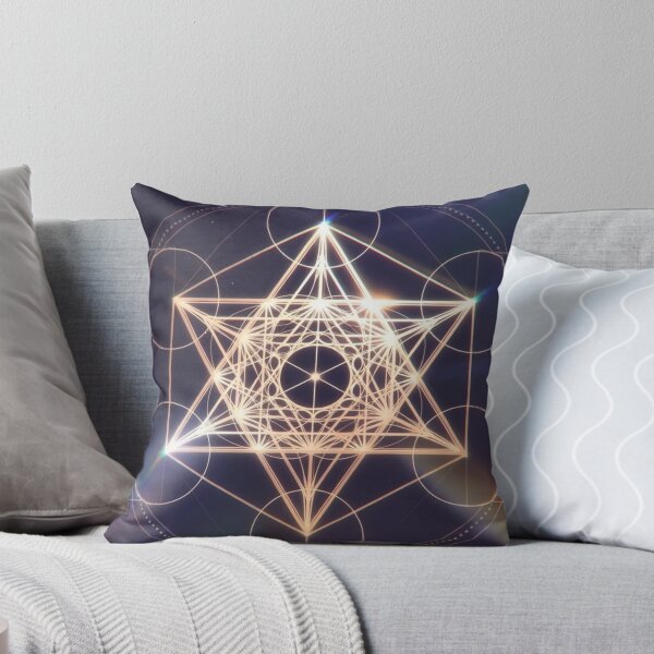 Item preview, Golden Merkaba Sacred Geometry Spiritual Art designed and sold by IntelliMindDesigns.