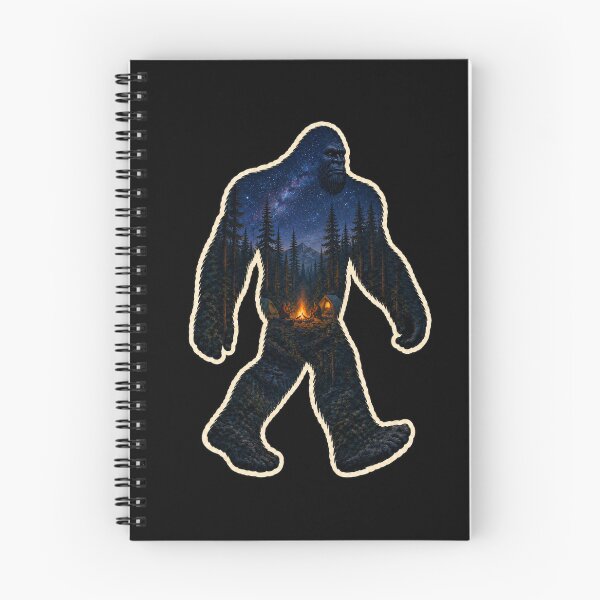 Item preview,  Campfire Sasquatch Double Exposure Wilderness Art designed and sold by Swanny's Custom T-shirt and Gift Designs.