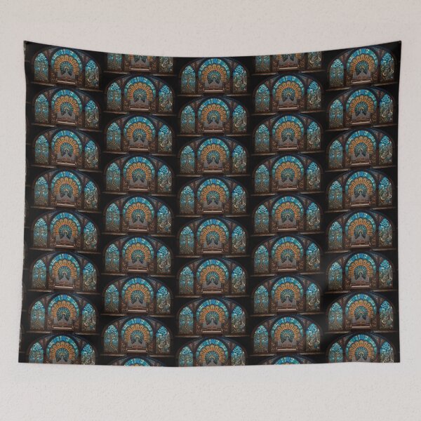 Item preview, Stained Glass Pipe Organ Zodiac Astrology Musical Art designed and sold by pinkal.