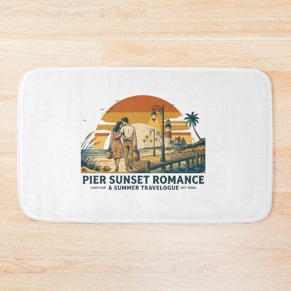 Item preview, Pier Sunset Anniversary Beach Trip Gift for Couples designed and sold by OliviaHayesArt.