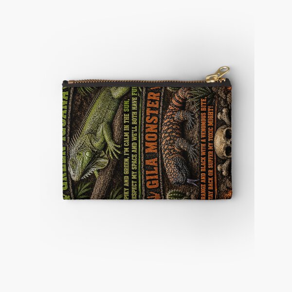 Item preview, Green Iguana vs Gila Monster – Respect or Regret | Funny Reptile Warning Poems designed and sold by Alchemy Forge.