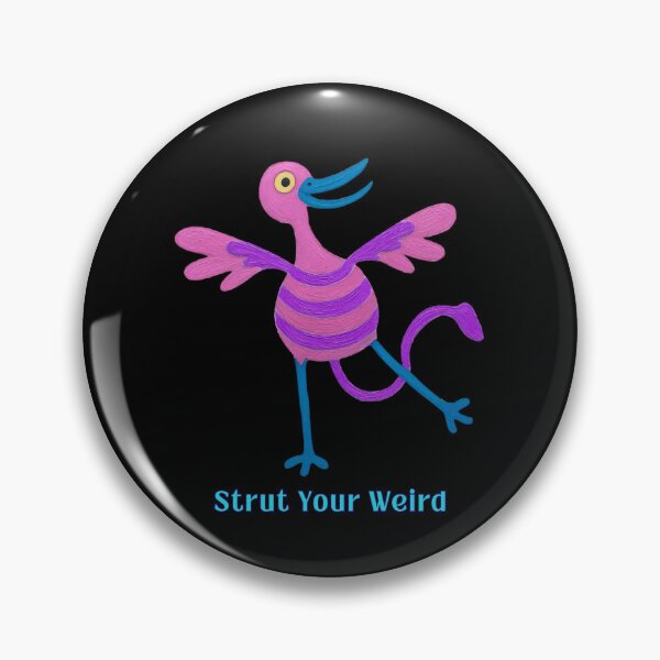 Item preview, Strut Your Weird - Cute Whimsical Fantasy Bird Creature designed and sold by PatykArt.