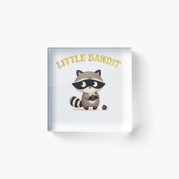 Item preview, Little Bandit – Raccoon with Chocolate Chip Cookie designed and sold by MULEWASTUDIOS.