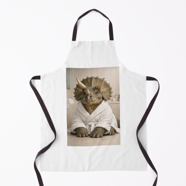 Item preview, Cozy Bathrobe Triceratops designed and sold by Sillytoe.