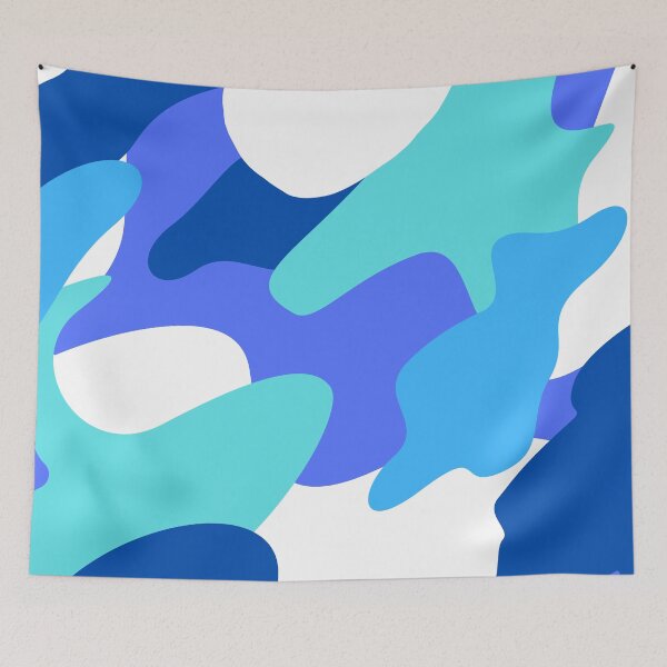 Item preview, Blue Navy Camouflage Seamless Camo Pattern designed and sold by DesignsVault.