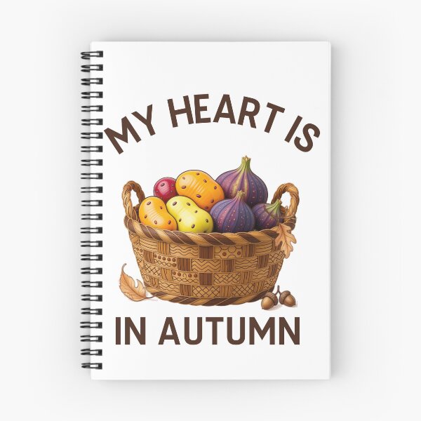 Item preview, My Heart is in Autumn - Vintage Aesthetic Fruit Basket Design designed and sold by Inka Moon Design.