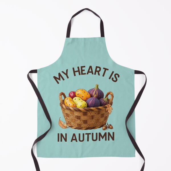 Item preview, My Heart is in Autumn - Vintage Aesthetic Fruit Basket Design designed and sold by Inka Moon Design.