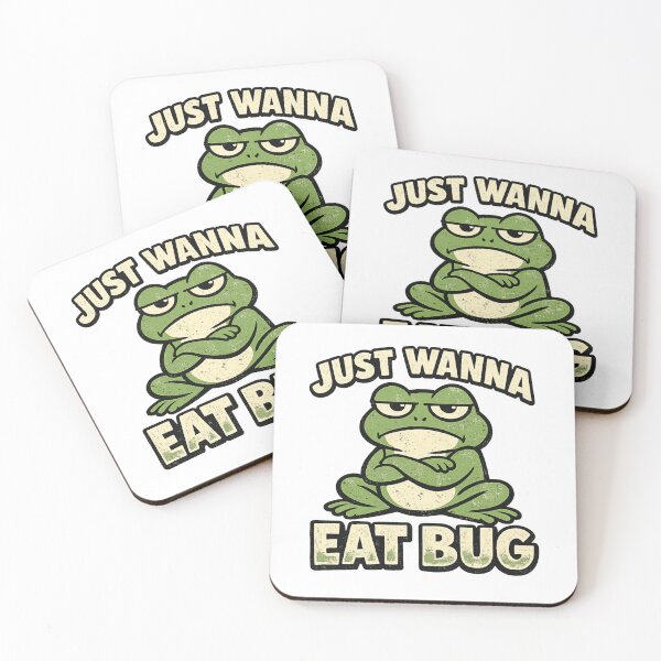 Item preview, Just Wanna Eat Bug Frog Funny Shirt Grumpy Frog Gift Relatable Tee Frog Lover Humor Shirt Retro Cartoon Frog designed and sold by Moss & Mellow.