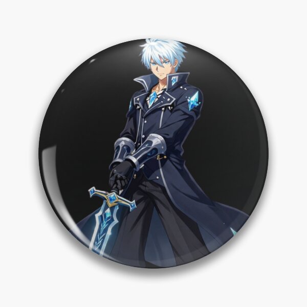 Item preview, Ice Swordsman Ice Anime Boy Urban Fantasy designed and sold by Revyra.