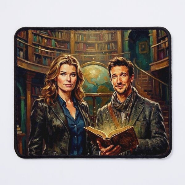 Item preview, The Librarians Retro Fantasy Adventure Magic Library Vault Tribute Art TV Show Poster designed and sold by Art's Diner.