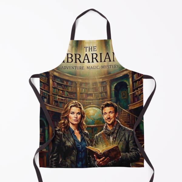 Item preview, The Librarians Retro Fantasy Adventure Magic Library Vault Tribute Art TV Show Poster designed and sold by Art's Diner.