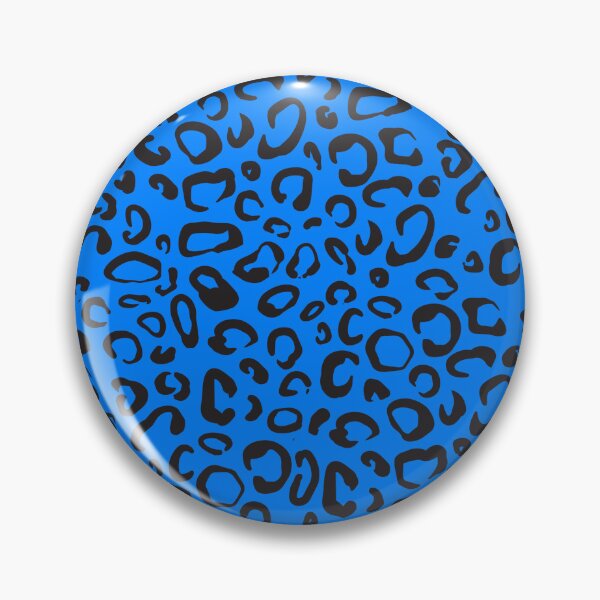 Item preview, Scenecore Blue & Black Leopard Cheetah Animal Print Design Pattern designed and sold by 6reeX6rySt0re.