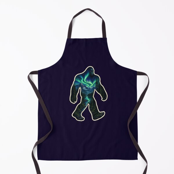 Item preview, Bigfoot Northern Lights, Sasquatch Double Exposure Wilderness Art designed and sold by Swanny's Custom T-shirt and Gift Designs.