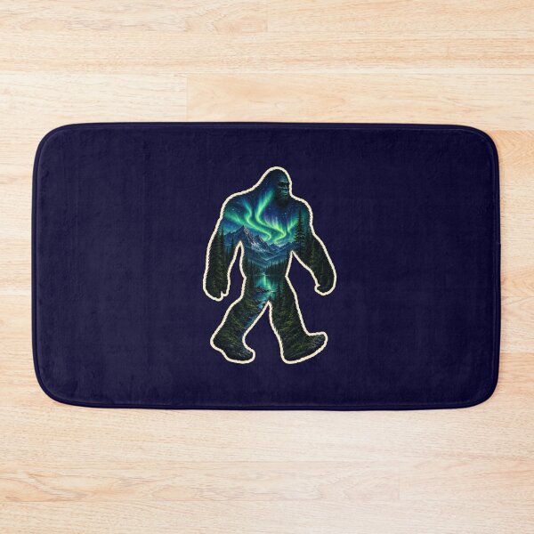 Item preview, Bigfoot Northern Lights, Sasquatch Double Exposure Wilderness Art designed and sold by Swanny's Custom T-shirt and Gift Designs.