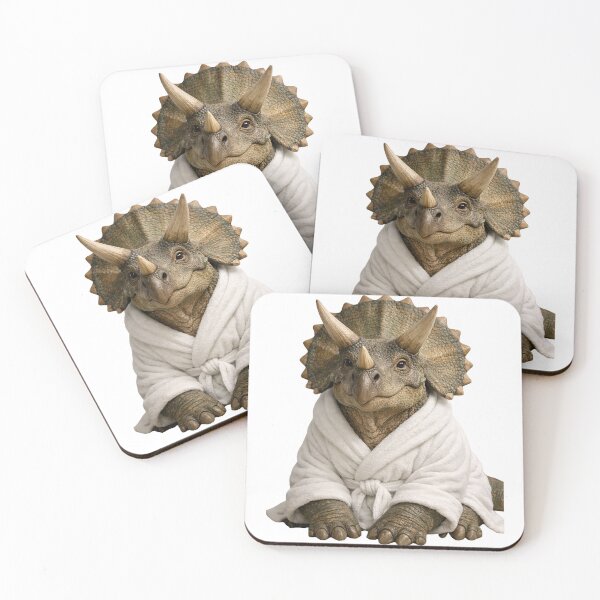 Item preview, Bathrobe Triceratops designed and sold by Sillytoe.