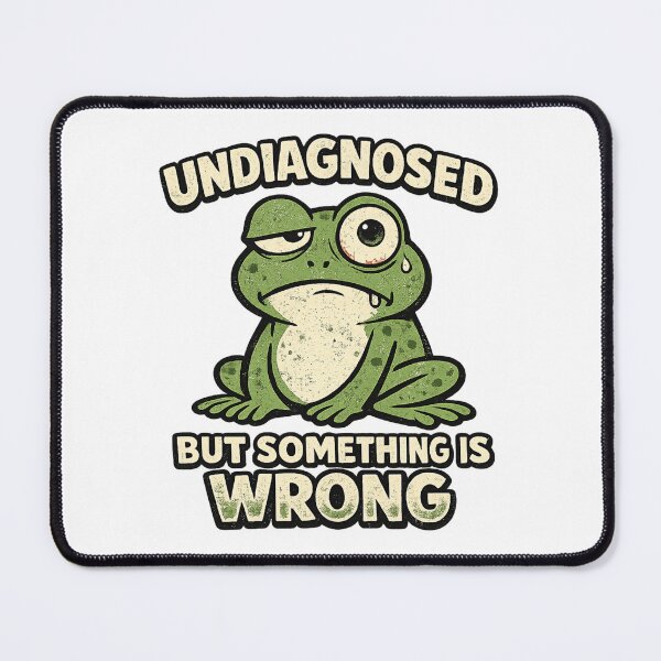 Item preview, Undiagnosed But Something Is Wrong Frog Funny Shirt Mental Health Humor Gift Relatable Frog Tee Weirdcore Shirt designed and sold by Moss & Mellow.