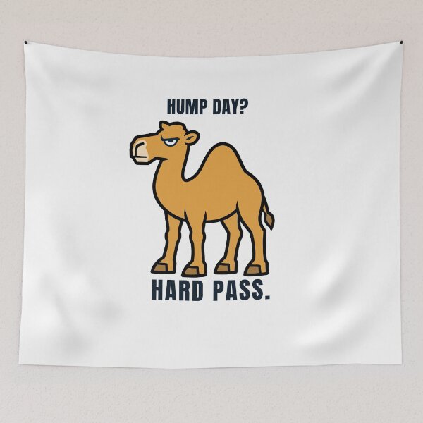 Item preview, Hump Day Hard Pass Sarcastic camel with an annoyed look designed and sold by Lyfeinsights.