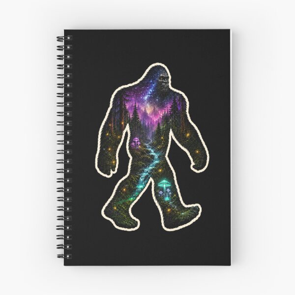 Item preview, Cosmic Bioluminescent , Sasquatch Double Exposure Wilderness Art designed and sold by Swanny's Custom T-shirt and Gift Designs.