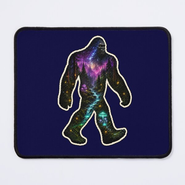 Item preview, Cosmic Bioluminescent , Sasquatch Double Exposure Wilderness Art designed and sold by Swanny's Custom T-shirt and Gift Designs.