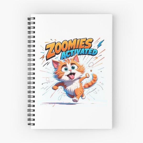 Item preview, Zoomies Activated Funny Orange Cat | Hyperactive Kitten Cartoon Art designed and sold by LONE SPIRIT CO..