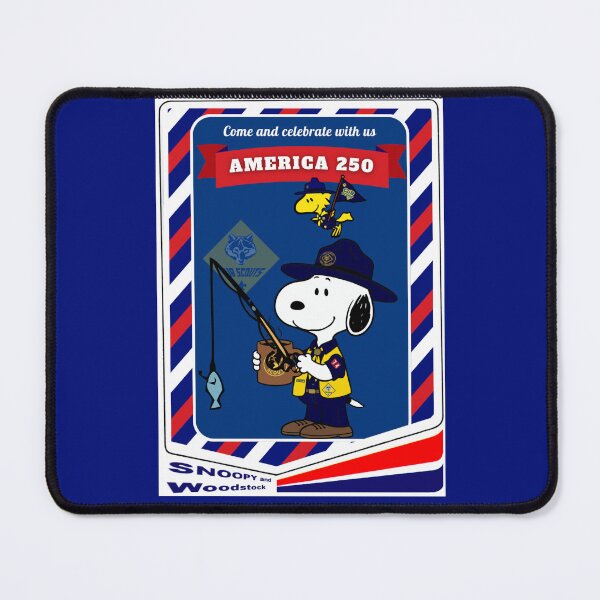 Item preview, Snoopy and Woodstock and the Cub Scouts Americas 250th Birthday designed and sold by The Retromotel.