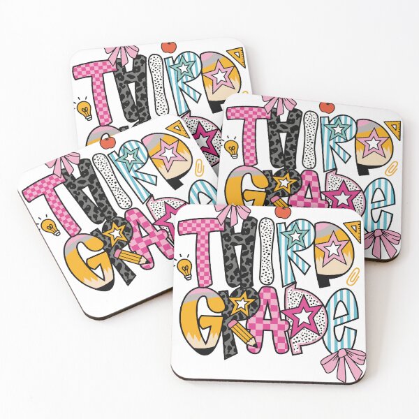 Item preview, Preppy Third Grade Back to School Girls Kids designed and sold by KroghDs.