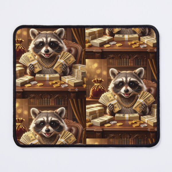 Item preview, The Millionaire Raccoon. designed and sold by JoyNest = "The nest of joy".