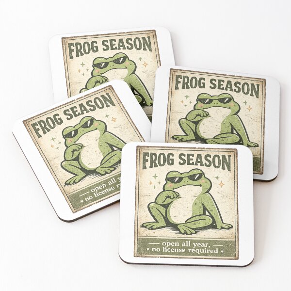 Item preview, Frog Season All Year Funny Vintage Parody Shirt Frog Lover Gift Retro Humor Tee No License Required Shirt designed and sold by Moss & Mellow.