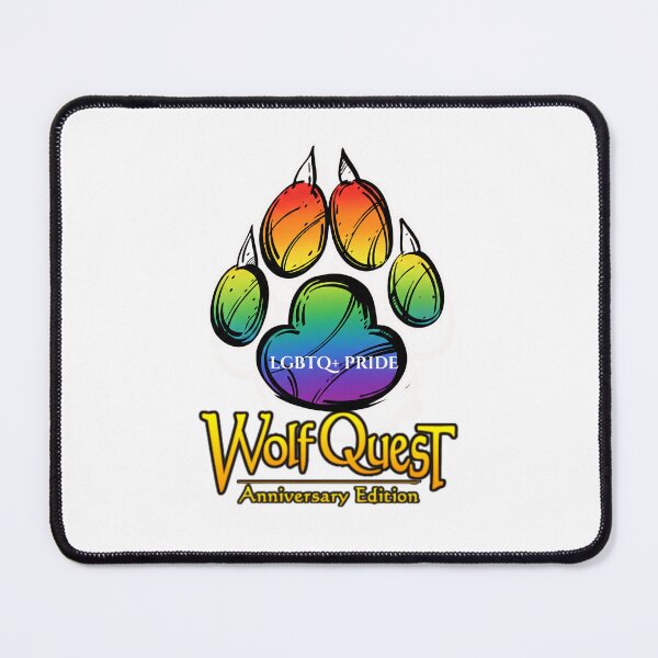 Item preview, Wolfquest Paw Print: LGBTQ+ Pride designed and sold by TheNightKeepersTale.