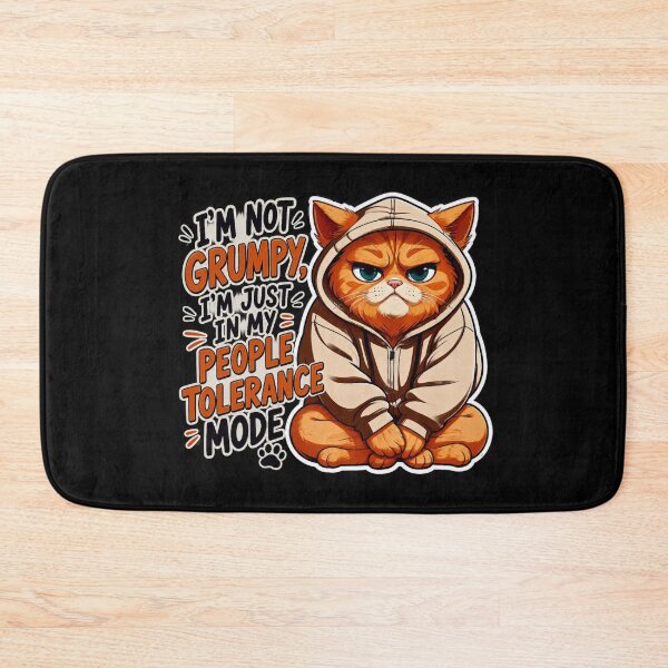 Item preview, People Tolerance Mode Funny Orange Cat Hoodie | Grumpy Cat Meme designed and sold by LONE SPIRIT CO..